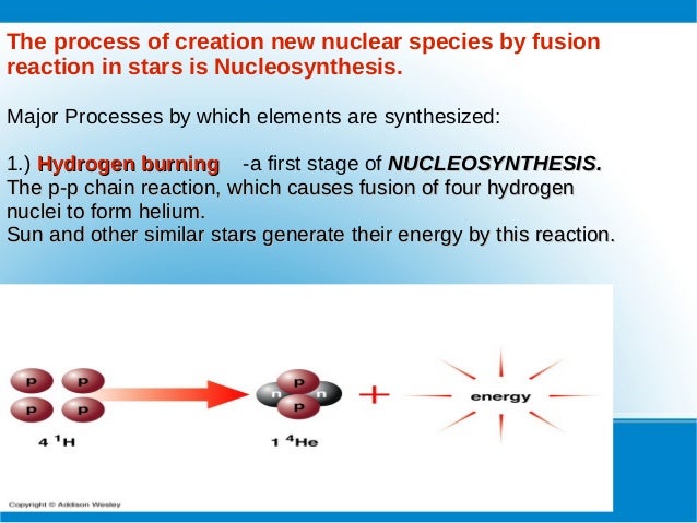 stellar evolution stellar nucleosynthesis equations